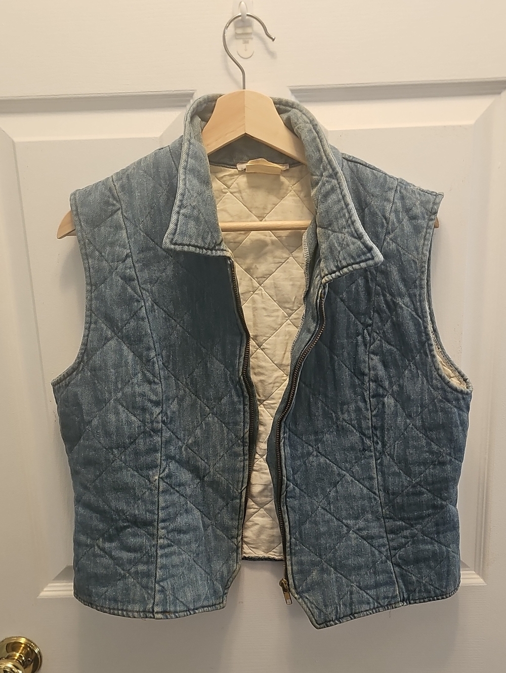 Vintage Denim Cotton Vest - Picture 2 of 9